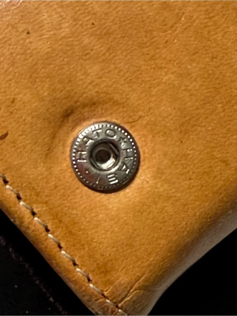 Vintage Blue Magic London Brown Leather Wallet Heritage Quiet Luxury